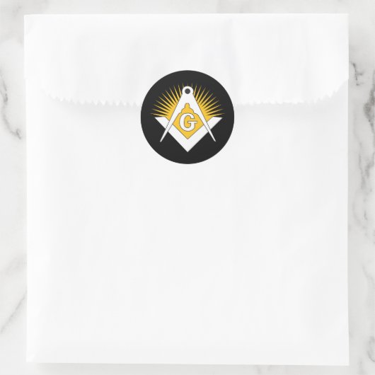 Freemasonry symbol ラウンドシール (バッグ)