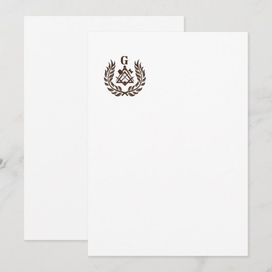 Freemasonry symbol 招待状 (正面/裏面)