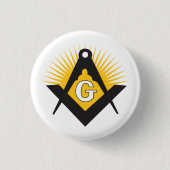 Freemasonry symbol 缶バッジ (正面)