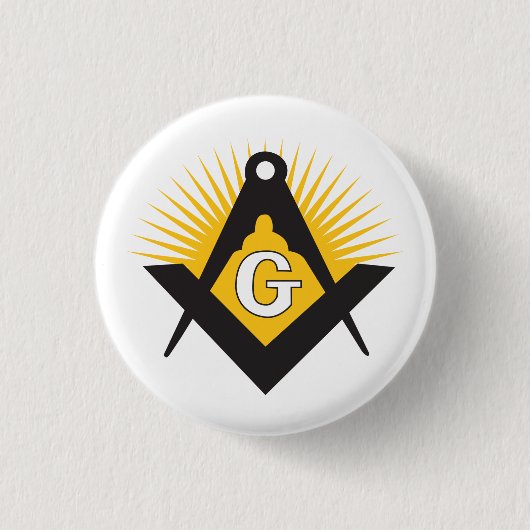 Freemasonry symbol 缶バッジ (正面)