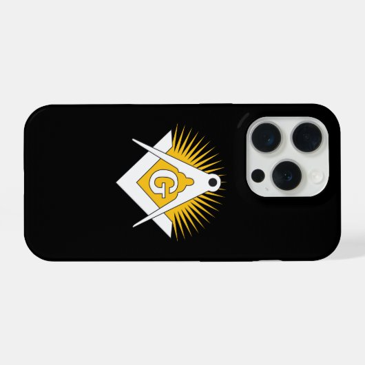 Freemasonry symbol iPhoneケース (裏面横)