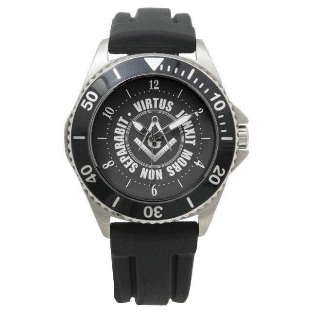 Freemasonry symbol wrist watch 腕時計 (正面)