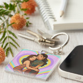 Freenbecky タイGL シップ カップル Freen & Becky キーホルダー (正面右)