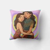 Freenbecky Thai GL Ship Couple Freen & Becky  クッション (裏面)