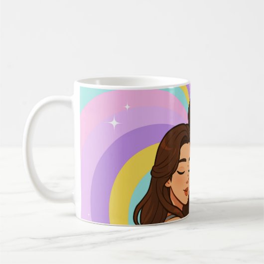 Freenbecky Thai GL Ship Couple Freen & Becky  コーヒーマグカップ (左)