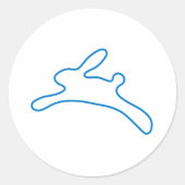 Freenet Bunnyロゴ ラウンドシール (正面)