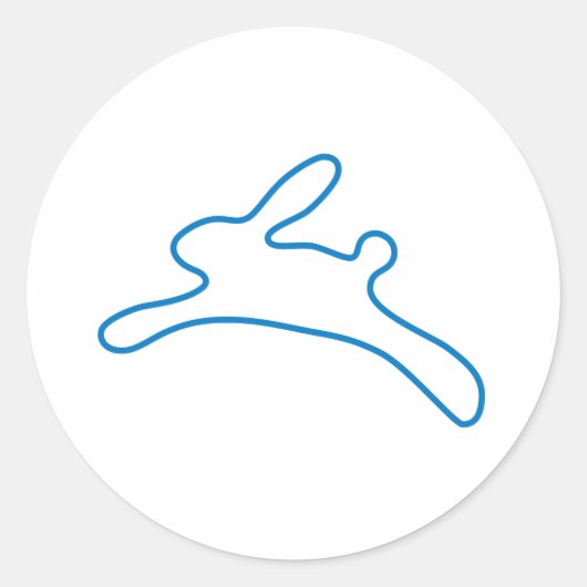 Freenet Bunnyロゴ ラウンドシール (正面)