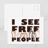 FreePeopleを表示 ポストカード (正面/裏面)