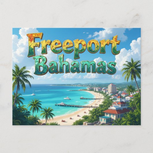 Freeport bahamas dreaming ポストカード (正面)