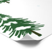 Freeride Alpine Skiers Skiing Illustration Party   ポスター (角)