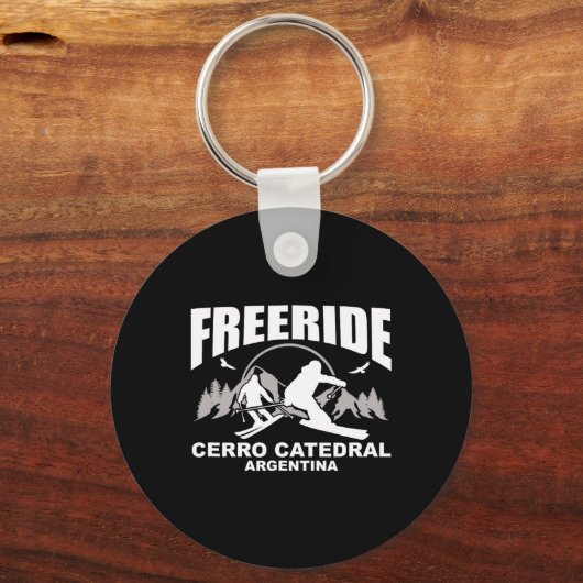 Freeride Skiing Cerro Catedral Argentina  キーホルダー (正面)