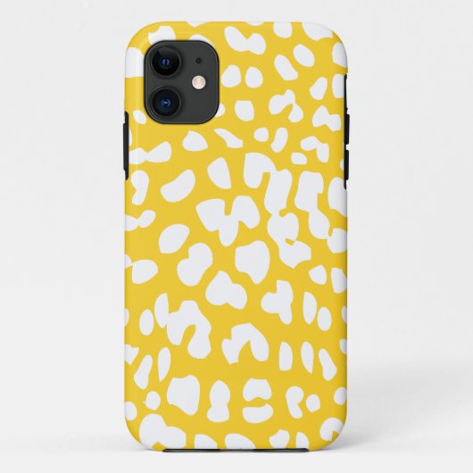 FreesiaとWhite Leopard Print iPhone 5ケース Case-Mate iPhoneケース (裏面)