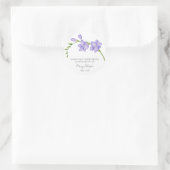 Freesia Memorial Funeral Seed Packet ラウンドシール (バッグ)