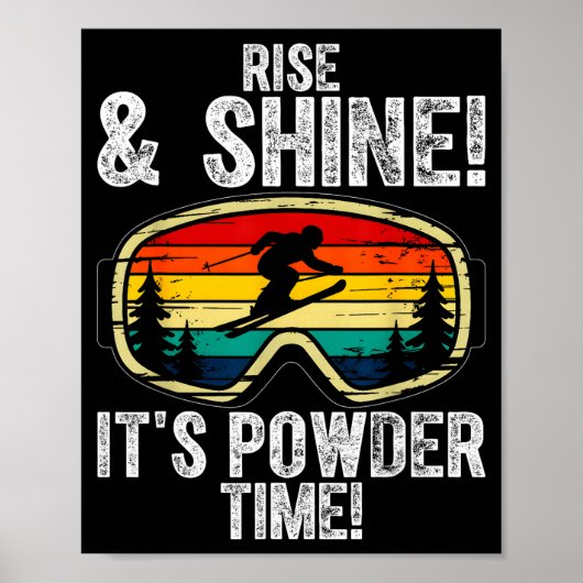 Freeskiing ski goggles freestyle-skiing ポスター (正面)