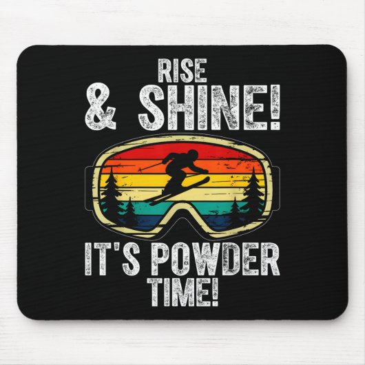 Freeskiing ski goggles freestyle-skiing マウスパッド (正面)