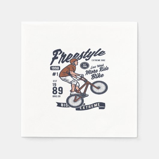 Freestyle Bike スタンダードカクテルナプキン (正面)