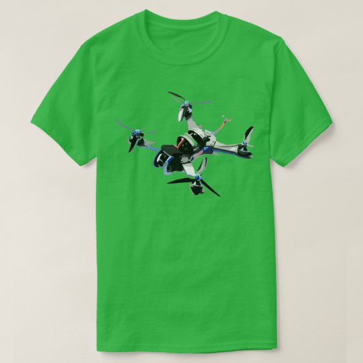 Freestyle quad or fpv drone for race drone freesty tシャツ (デザイン正面)
