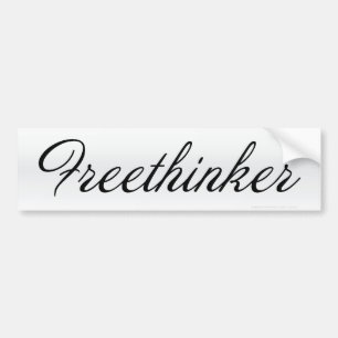 Freethinkerのバンパーステッカー バンパーステッカー