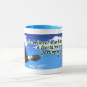 Freethinkerの引用文 マグカップ (中央)