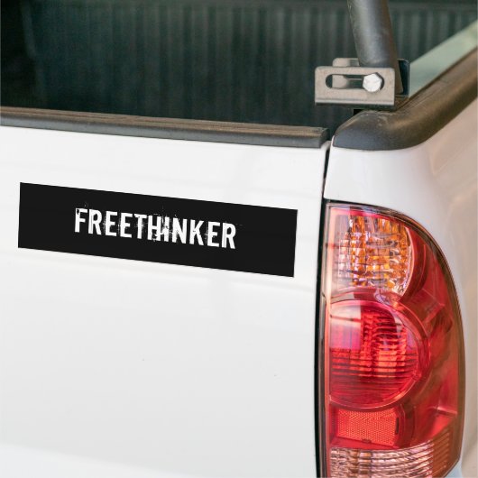 Freethinker バンパーステッカー (トラック上)