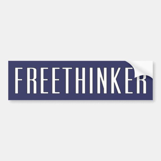Freethinker バンパーステッカー (正面)