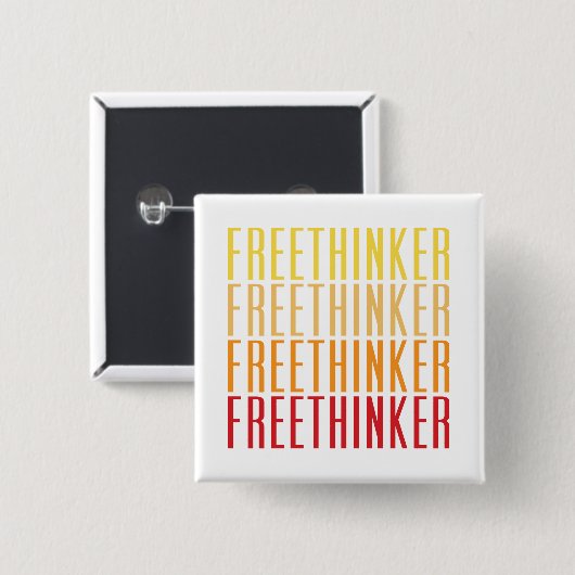 Freethinker 缶バッジ (正面&裏面)