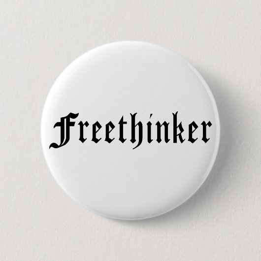 Freethinker 1 缶バッジ (正面)