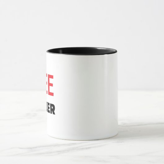 Freethinker Quote Mug - Custom Personalized Gift マグカップ (中央)