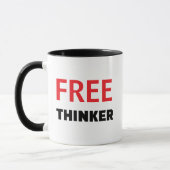 Freethinker Quote Mug - Custom Personalized Gift マグカップ (左)