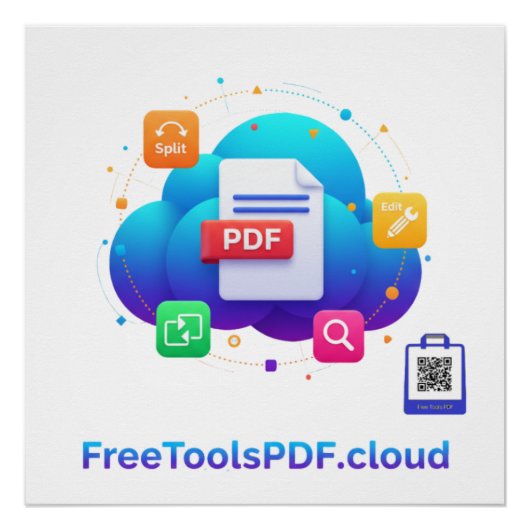 FreeToolsPDF – Fun Digital Power on Your Shirt! ポスター (正面)