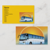 FreeVector-Bus Transportation Touring 名刺 (正面/裏面)