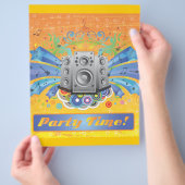 FreeVector-Party-Footage.ai チラシ (手)