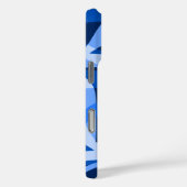 Freeway抽象芸術レトロサイケデリックブルー Case-Mate iPhoneケース (裏面 / 右)