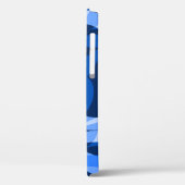 Freeway抽象芸術レトロサイケデリックブルー Case-Mate iPhoneケース (裏面 / 左)