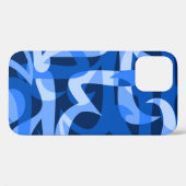 Freeway抽象芸術レトロサイケデリックブルー Case-Mate iPhoneケース (裏面 (横))