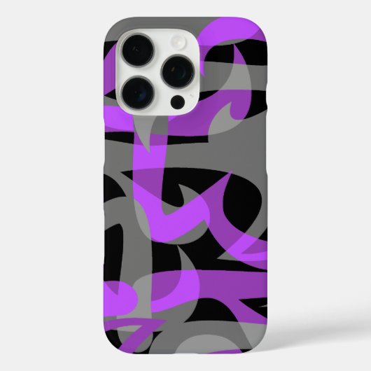 Freeway抽象芸術レトロサイケデリック紫 Case-Mate iPhoneケース (裏面)