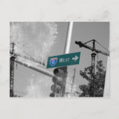 Freeway 10 West標識 ポストカード (正面)