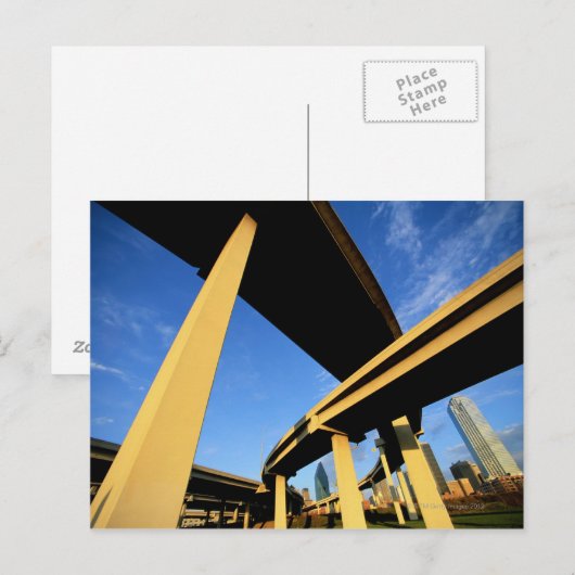 Freeway Overpass in Dallas ポストカード (正面/裏面)
