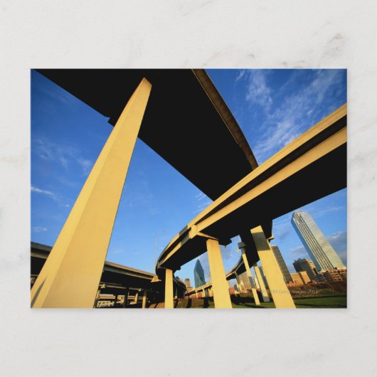 Freeway Overpass in Dallas ポストカード (正面)