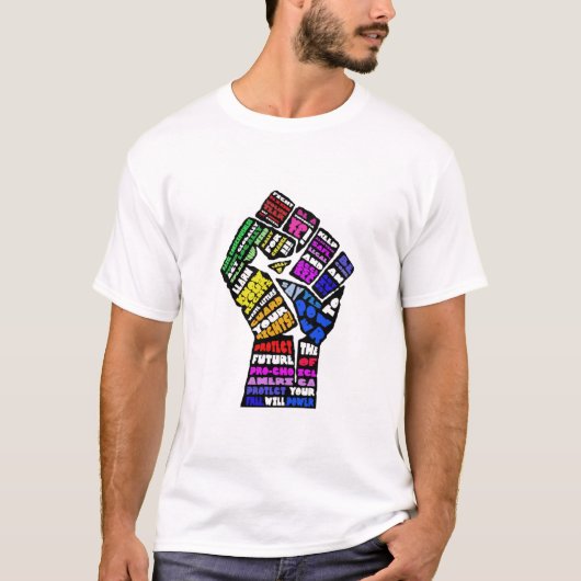 freewillpower: 勝利人のTシャツ Tシャツ (正面)