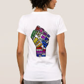 freewillpower: 逆転させた女性のTシャツ Tシャツ (裏面)