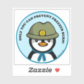 Freezie the Pengはビニールカスタムシールを切ったと言う シール (シート)