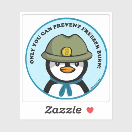 Freezie the Pengはビニールカスタムシールを切ったと言う シール (シート)