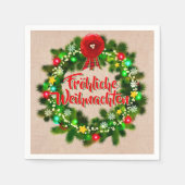 Frehliche Weihnachenクリスマスカクテル スタンダードカクテルナプキン (正面)