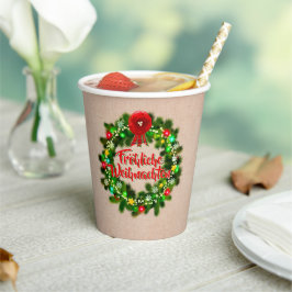 Frehliche Weihnachenクリスマス 紙コップ
