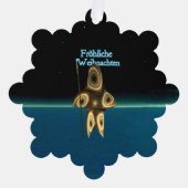 Frehliche Weihnachen – フラクタルイヌイットハンター オーナメントカード (正面)