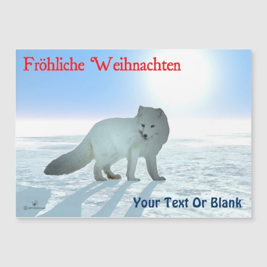 Frehliche Weihnachen – 北極キツネ (正面)