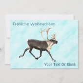 Frehliche Weihnachen - Caribou (Reindeer) On Sno (正面)
