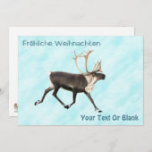 Frehliche Weihnachen - Caribou (Reindeer) On Sno (正面/裏面)