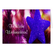 Frehliche Weihnachen Christmas Purple Star III (正面横)